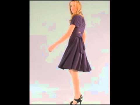 Von Vonni Short Cocktail Transformer Dress in Eggplant