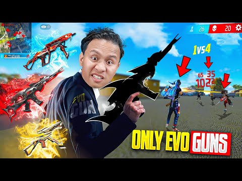 Only Evo Guns in Solo Vs Squad Challenge 😎 Tonde Gamer - Free Fire Max