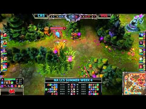LCS NA Summer 2013 W4D1  Team Curse CRS) vs Team Vulcun (VUL)   (04 07 2013)
