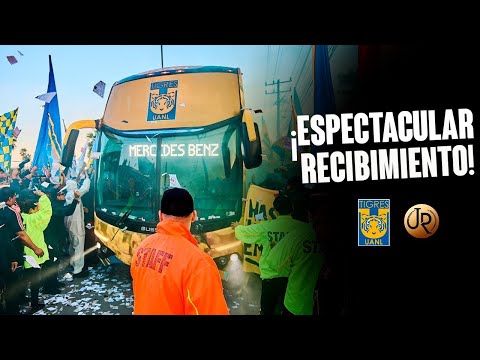 "¡Una LOCURA EL RECIBIMIENTO A TIGRES en el Volcán!" Barra: Libres y Lokos &bull; Club: Tigres