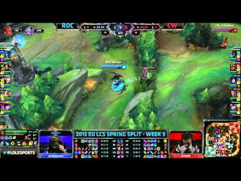 ROCCAT vs Copenhagen Wolves | S5 EU LCS Spring 2015 Week 5 Day 1 | ROC vs CW W5D1 G1 VOD 60FPS