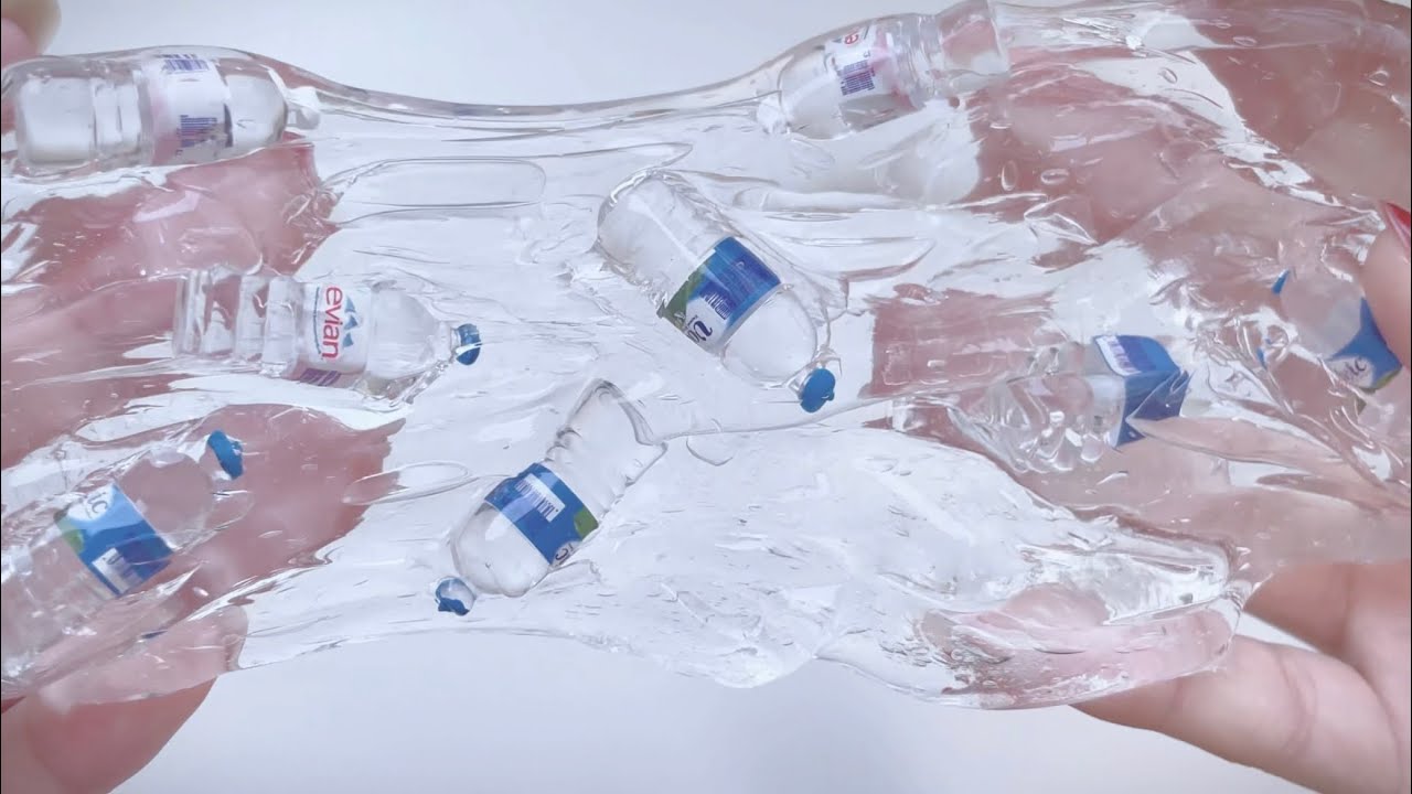 【ASMR】天然水を閉じ込めたスライム💧🗻