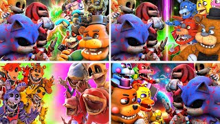 [SFM FNaF] Top EVIL Sonic The Hedgehog 3 vs FNaF Fight Animations 2025