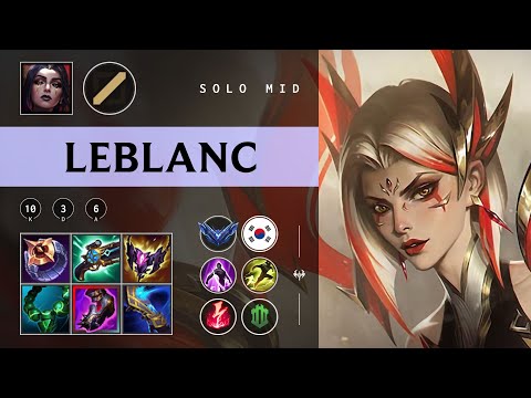 LeBlanc Mid vs Ahri - KR Diamond Patch 25.24