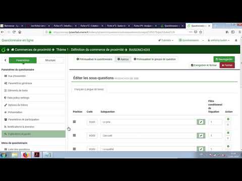 Créer des questions à choix multiples.