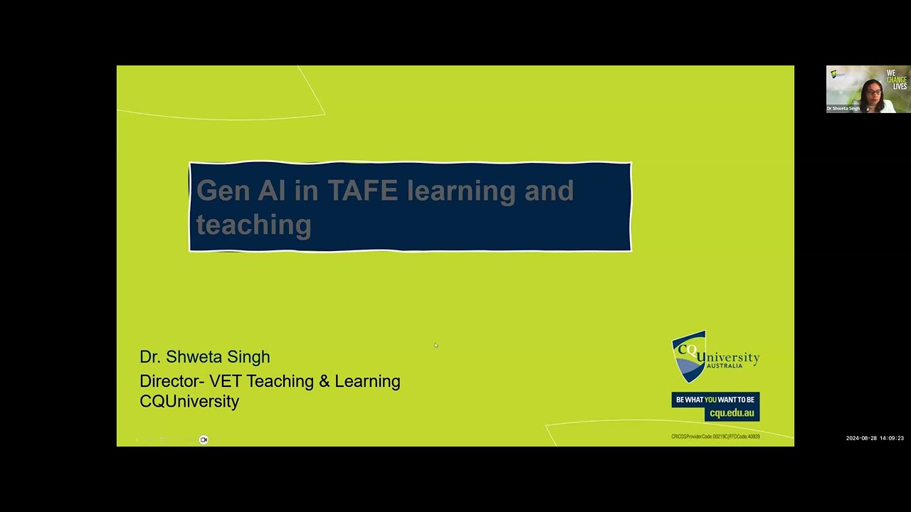 TAFETalks: GenAI in TAFE learning and teaching