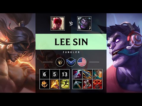 Lee Sin Jungle vs Dr. Mundo - NA Diamond Patch 25.08