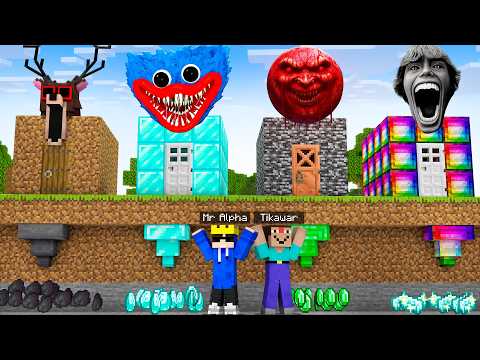 5 Ways to Steal TREASURE From Scary Entities Security Houses in Minecraft