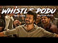 Whistle Podu Video Song WhatsApp Status Efx HD Goat Video Songs Whistle Podu Song Vijay