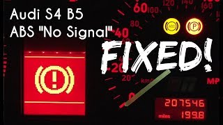 Audi S4 B5 ABS Control Module Replacement