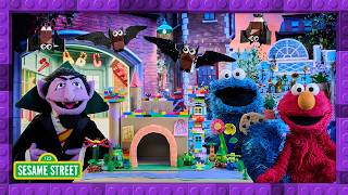Elmo Makes a Bat House with Cookie Monster and The Count! 🦇 | Sesame Street &amp; LEGO Little Ones