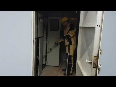 Čišćenje pod naponom 10 kV trafostanice 2