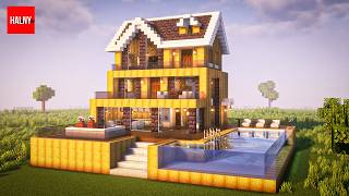 Big suburban house in Minecraft - Tutorial