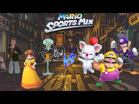 Mario Sports Mix - Dodgeball (3 players, Expert CPU) Exhibition Ep. 1055