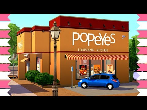 SIMS 4 POPEYES ?RESTAURANT SPEED BUILD — Natural Hair Care | Rayann410