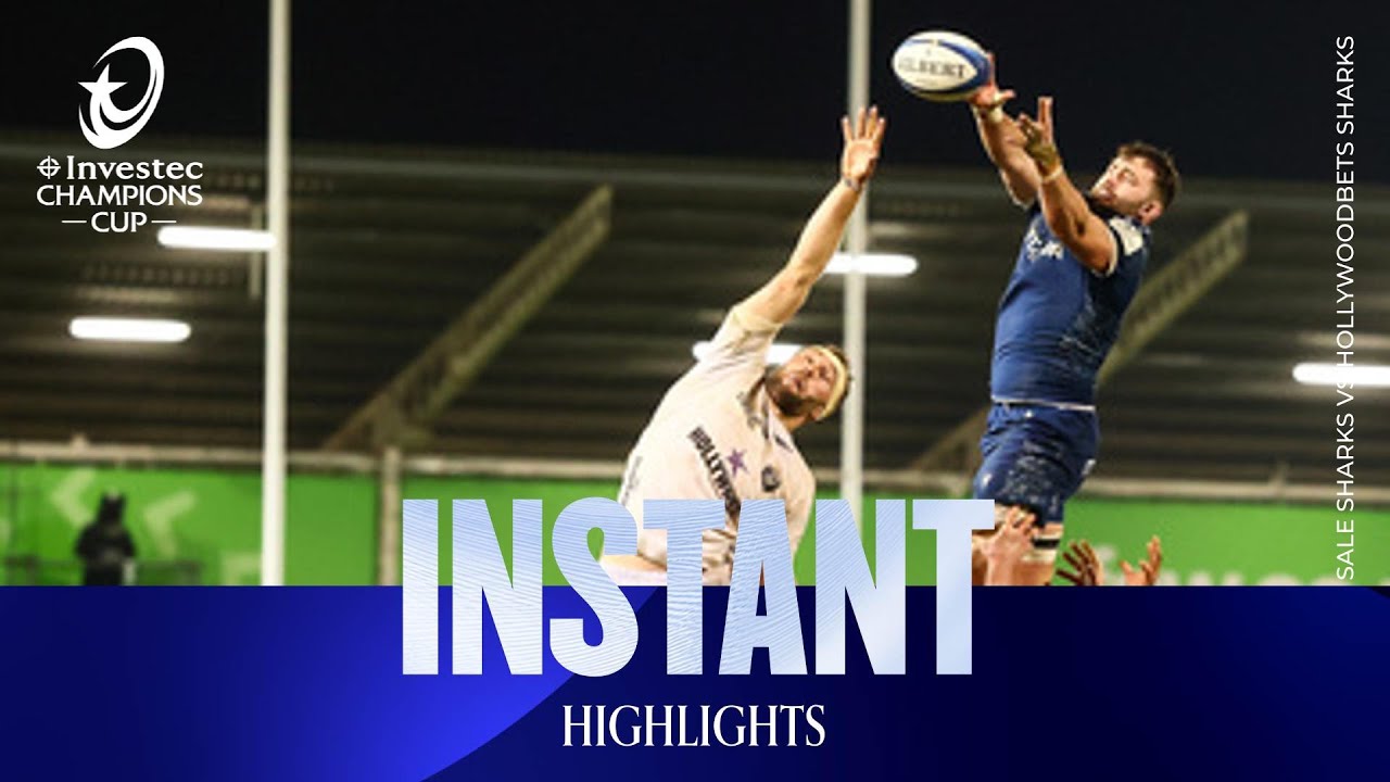 Instant Highlights - Sale Sharks v Holywoodbets Sharks | Investec Champions Cup 2025/26