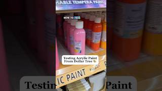 I learned some things when testing this paint! #diyideas #acrylicpainting #beginner #beginnerpainter