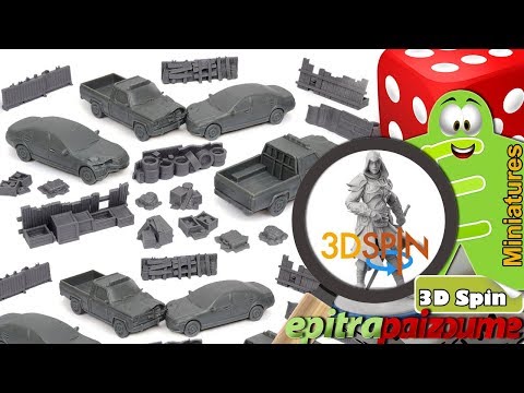 The Walking Dead All Out War  Scenery Game Booster - 3D Spinning Miniatures by Epitrapaizoume