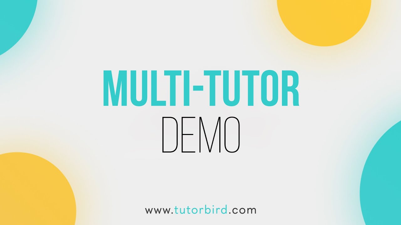 TutorBird Multi-Tutor Demo