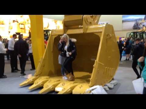 Caterpillar 6015B Excavator Demonstration At Bauma Expo 2016