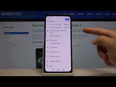 How to Add Event to Calendar in XIAOMI Black Shark 3 – Add Calendar Notification