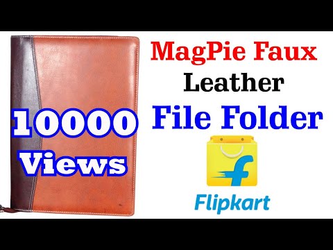 MagPie Faux Leather Executive File Folder