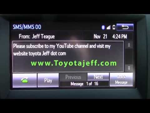 How to Use Text Message Feature with Toyota Entune