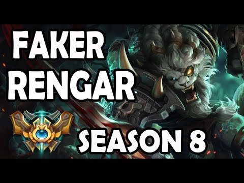SKT T1 Faker RENGAR vs JARVAN IV - Ranked Challenger Korea