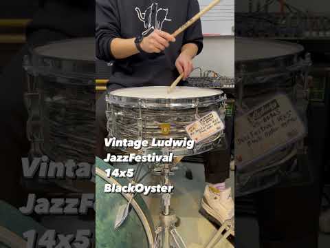 Immagine Vintage Ludwig 60s Black Oyster JazzFestival 14x5 - 9