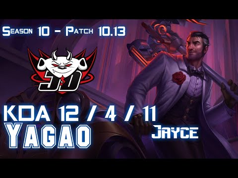 JDG Yagao JAYCE vs KARMA Mid - Patch 10.13 KR Ranked