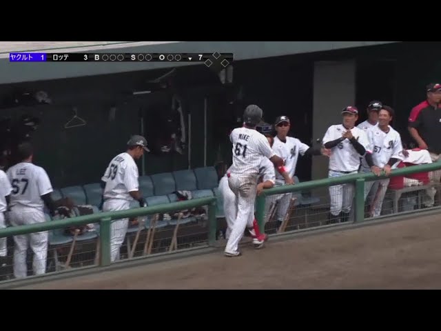 【ファーム】マリーンズ・三家の4号ソロホームランでで貴重な追加点!! 2018/8/19 M-S(ファーム)