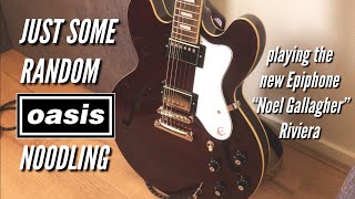 Video thumbnail for First time with the new Epiphone “Noel Gallagher” Riviera || OASIS RIFFS by Jelle Kramer Songs