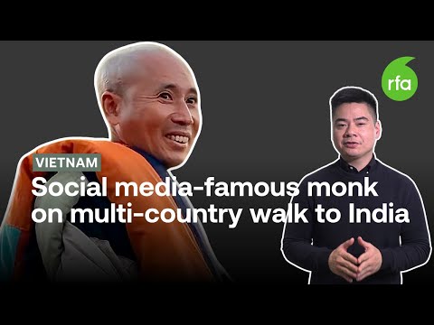 Sư Minh Tuệ Tiếp Tục Bộ Hành Qua Thái Lan