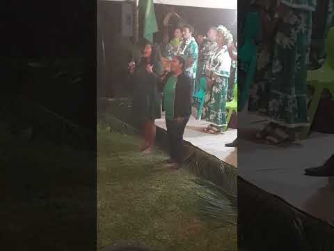 Hymne Tahiti Nui interpréter par Tevahine Tefafano au congrès du Groupe A HERE IA PORINETIA 💚