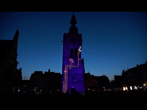 Video Mapping Festival #2  IL ÉTAIT UNE FOIS BÉTHUNE, BEFFROI DE BÉTHUNE   mai 2019
