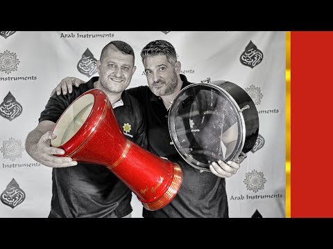 Solo on Our Custom Darbuka -  Sparkling Red with Your Name