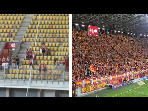 Doping kibiców na meczu Jagiellonia Białystok - Silkeborg IF | 14.08.2025