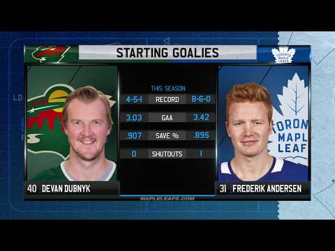 Molson Canadian Leafs Gameday: Minnesota at Toronto - November 8, 2017