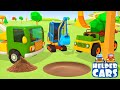 Helper Cars A Timber Truck An Excavator Car Cartoons Full Episodes