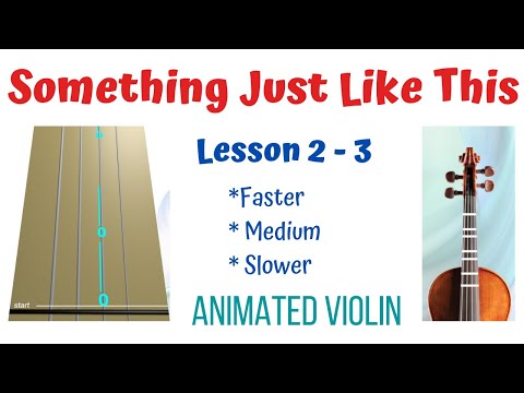 SOMETHING JUST LIKE THIS ✨ by The Chainsmokers & Coldplay — LIVE Violin | Animated Violin | Lesson 2