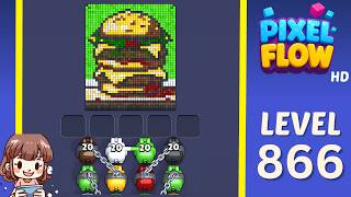 Pixel Flow Level 866 Solution Walkthrough
