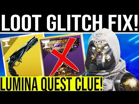Destiny 2 News. CHEST GLITCH FIX! Lumina Exotic Hand Cannon Quest Clue, Exclusive Rewards & More! Video