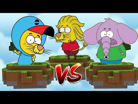 KRAL ŞAKİR ADASI VS REMZİ ADASI VS FİL NECATİ ADASI 😱 - Minecraft