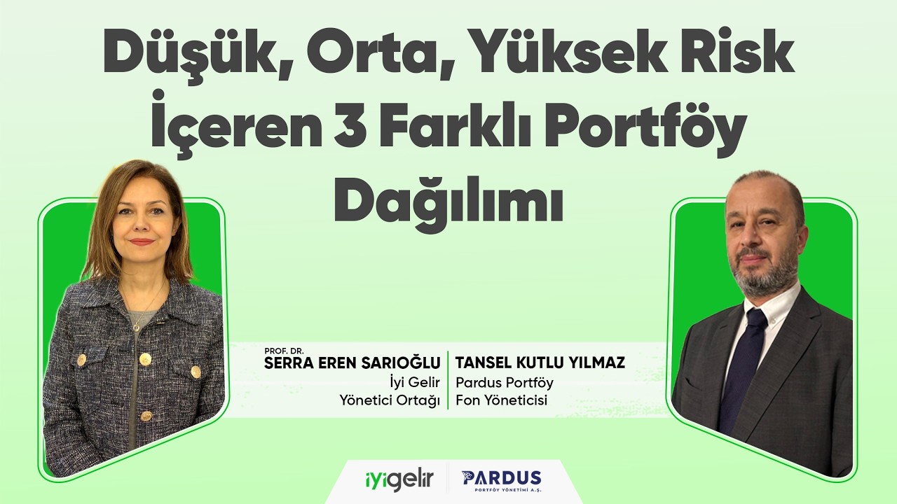 Düşük, Orta, Yüksek Risk İçeren 3 Farklı Portföy Dağılımı