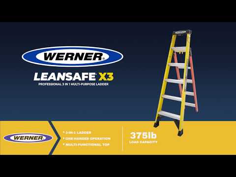 Werner Ladder - LEANSAFE™ X3 – Walk It Down