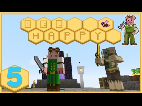 Minecraft: Bee Happy - #5 - New Friend! (FTB Modded Minecraft)
