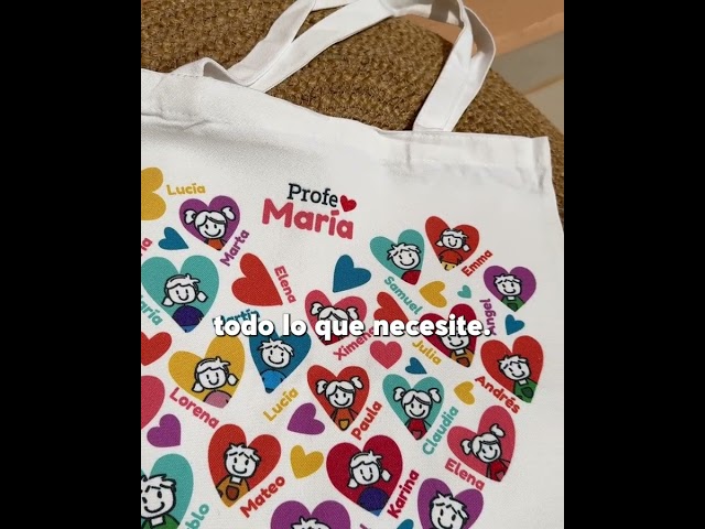 Vídeo relacionado con Transparent Gift Tote Bag Personalizada. Tote Bag Flores. Bolsa Personalizada para Profesores. Regalos Originales Fin de Curso. Bolsa de Tela para Mujer y Hombre. Regalo Profe Infantil y Primaria.