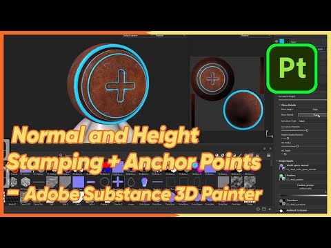 Normal and Height Stamping + Anchor Points - Adobe Substance 3D Painter