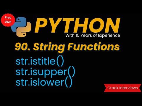 Islower Method Isupper Method Istitle Method String Methods In Python Built In Functions
