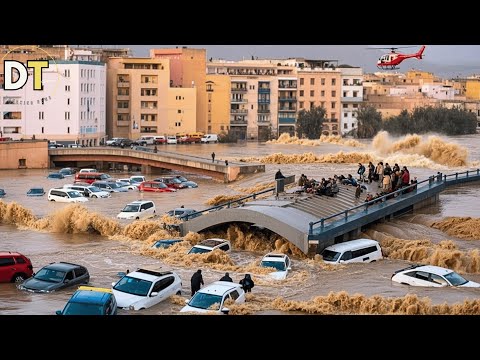 Devastation in Morocco! Flash Floods in Safi Swept Away Cars and Destroyed Homes!